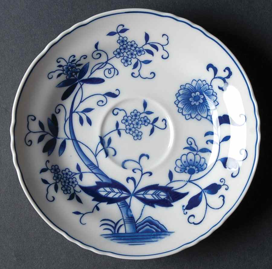 Blue Onion Saucer by Seymour Mann-1