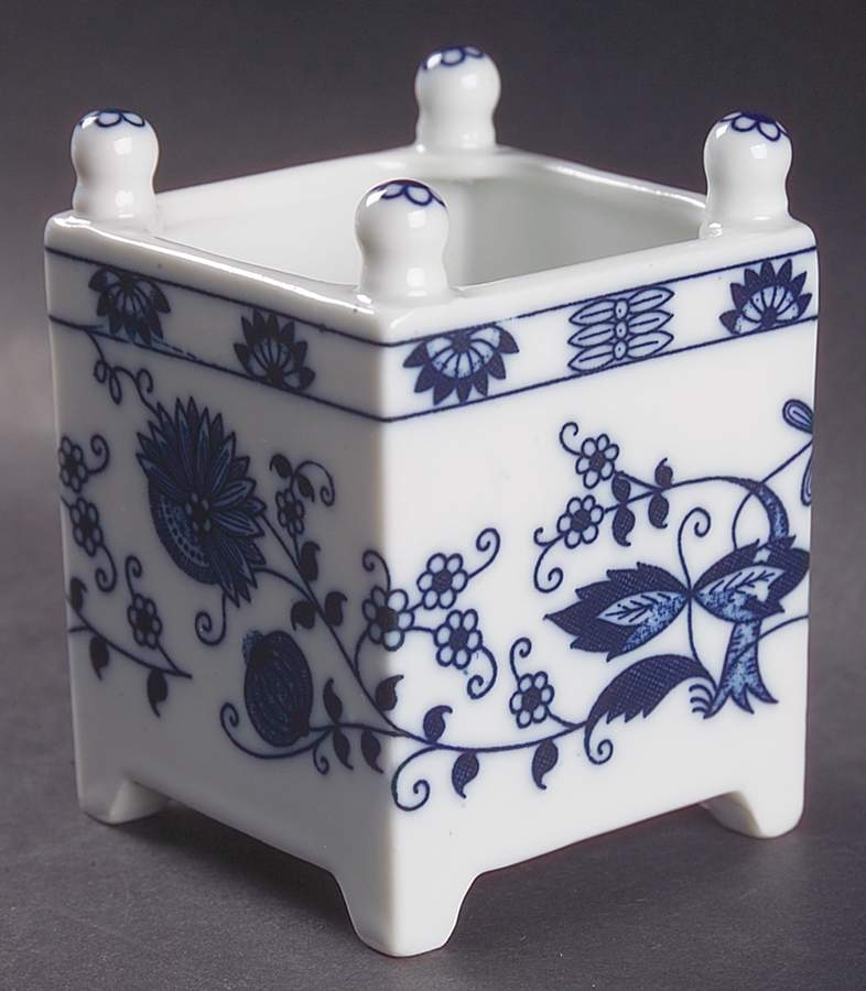Blue Onion Square Planter by Seymour Mann-1