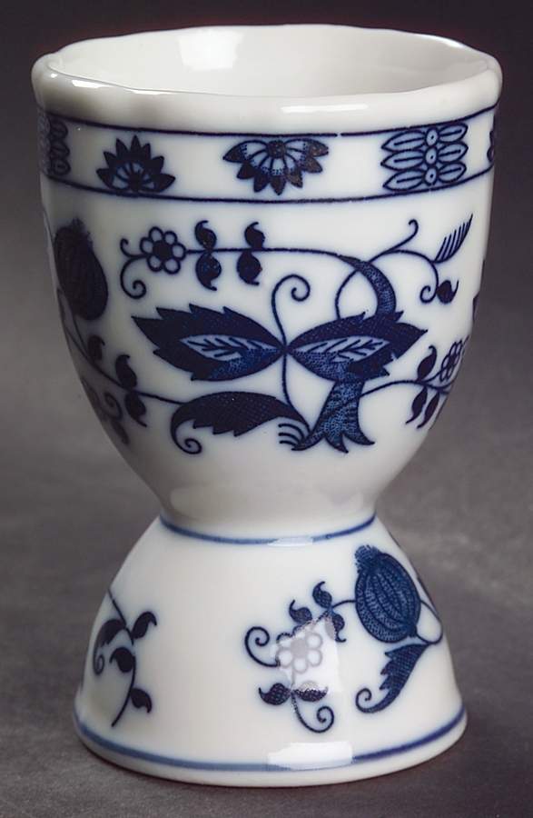 Blue Onion Double Egg Cup by Seymour Mann-1