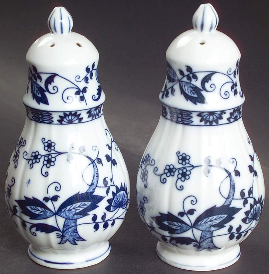 Blue Onion Salt & Pepper Set by Seymour Mann-1