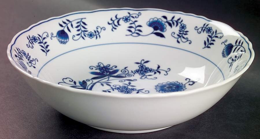 Blue Onion 9" Round Vegetable Bowl by Seymour Mann-1