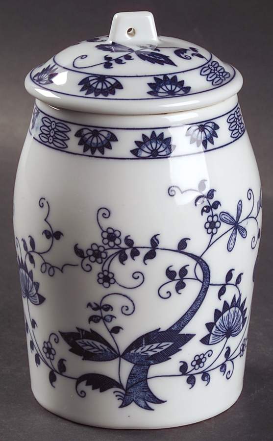 Blue Onion 4" Storage Jar & Lid by Seymour Mann-1