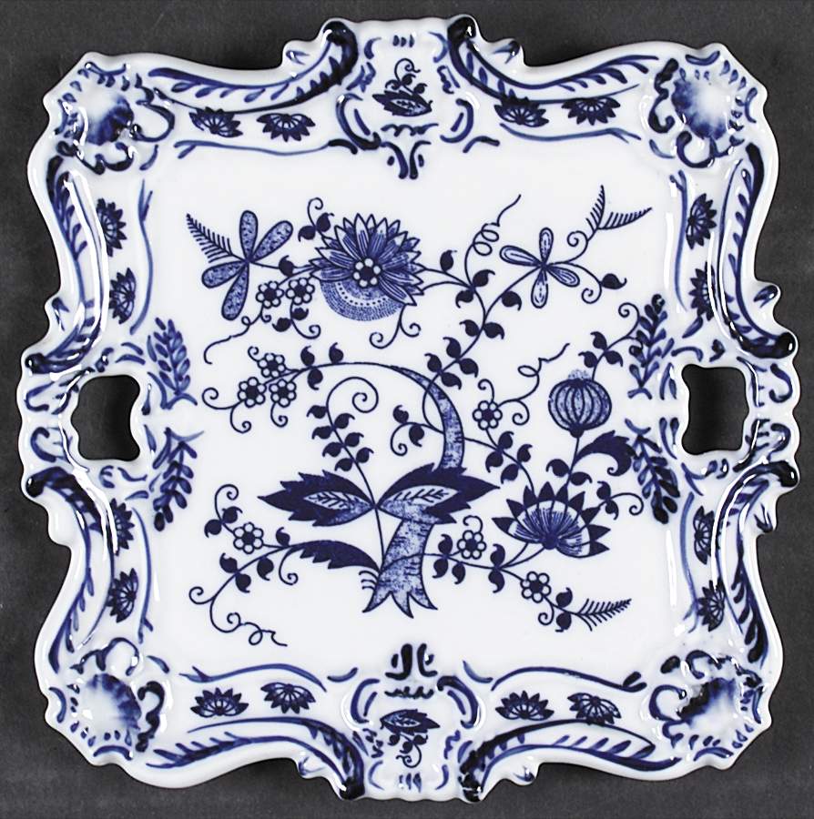 Blue Onion 8" Square Serving Platter by Seymour Mann-1