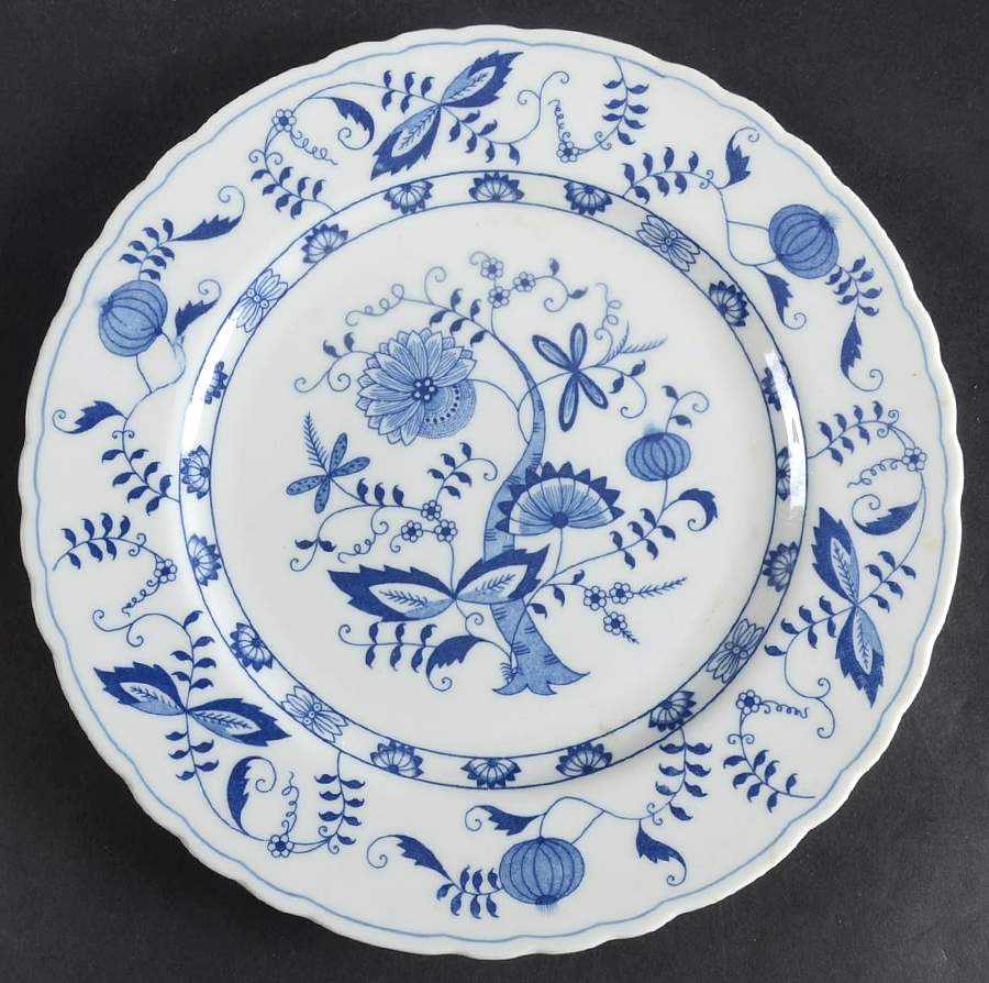 Blue Onion Dinner Plate by Seymour Mann-1