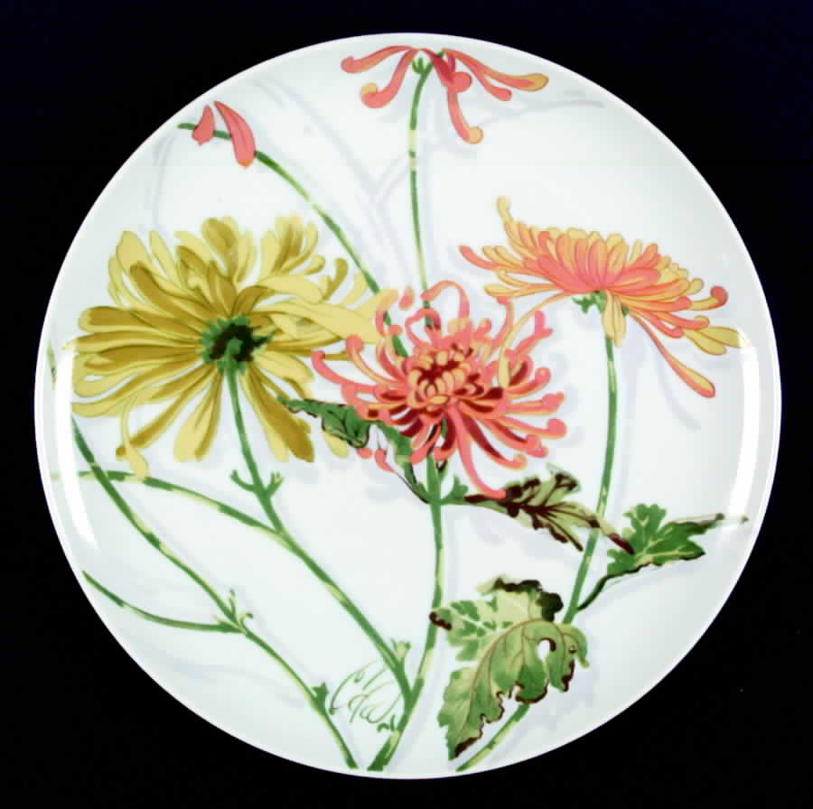 Chrysanthemum Dinner Plate by Seymour Mann-1