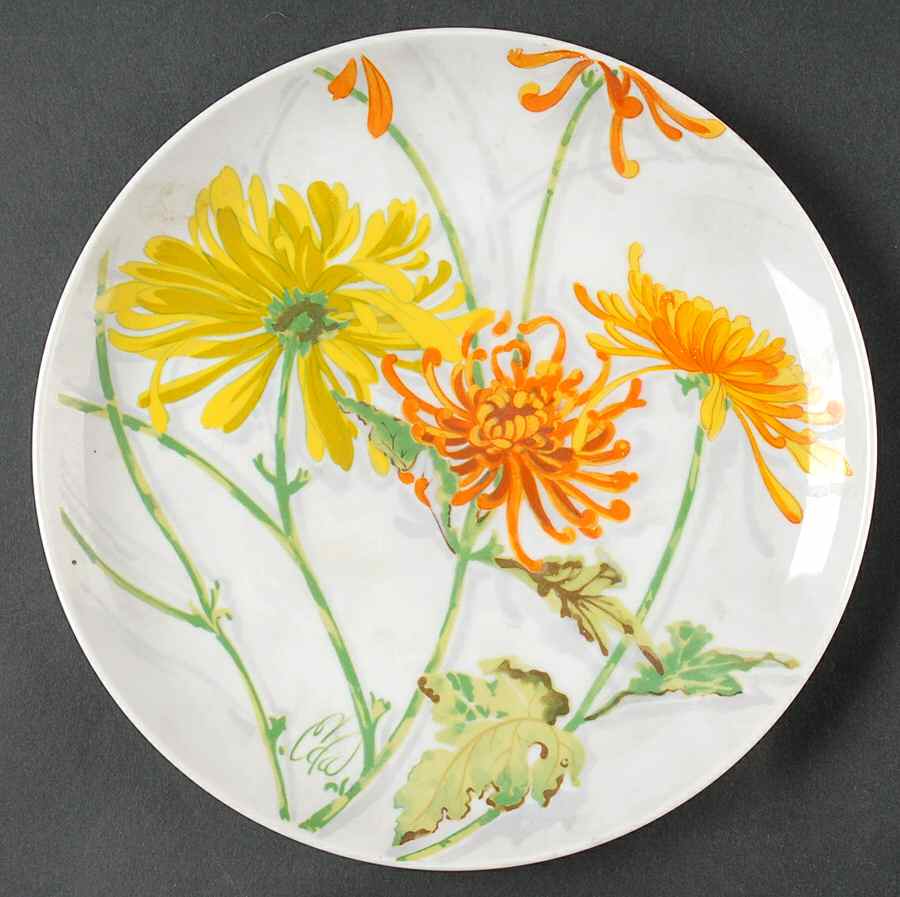 Chrysanthemum Salad Plate by Seymour Mann-1