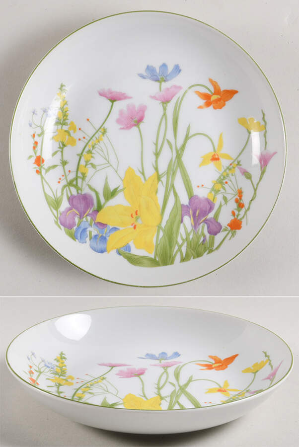 Day Lily Coupe Soup Bowl by Seymour Mann-1