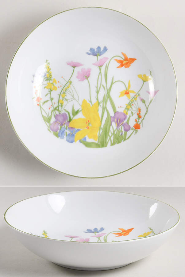 Day Lily 9" Round Vegetable Bowl by Seymour Mann-1