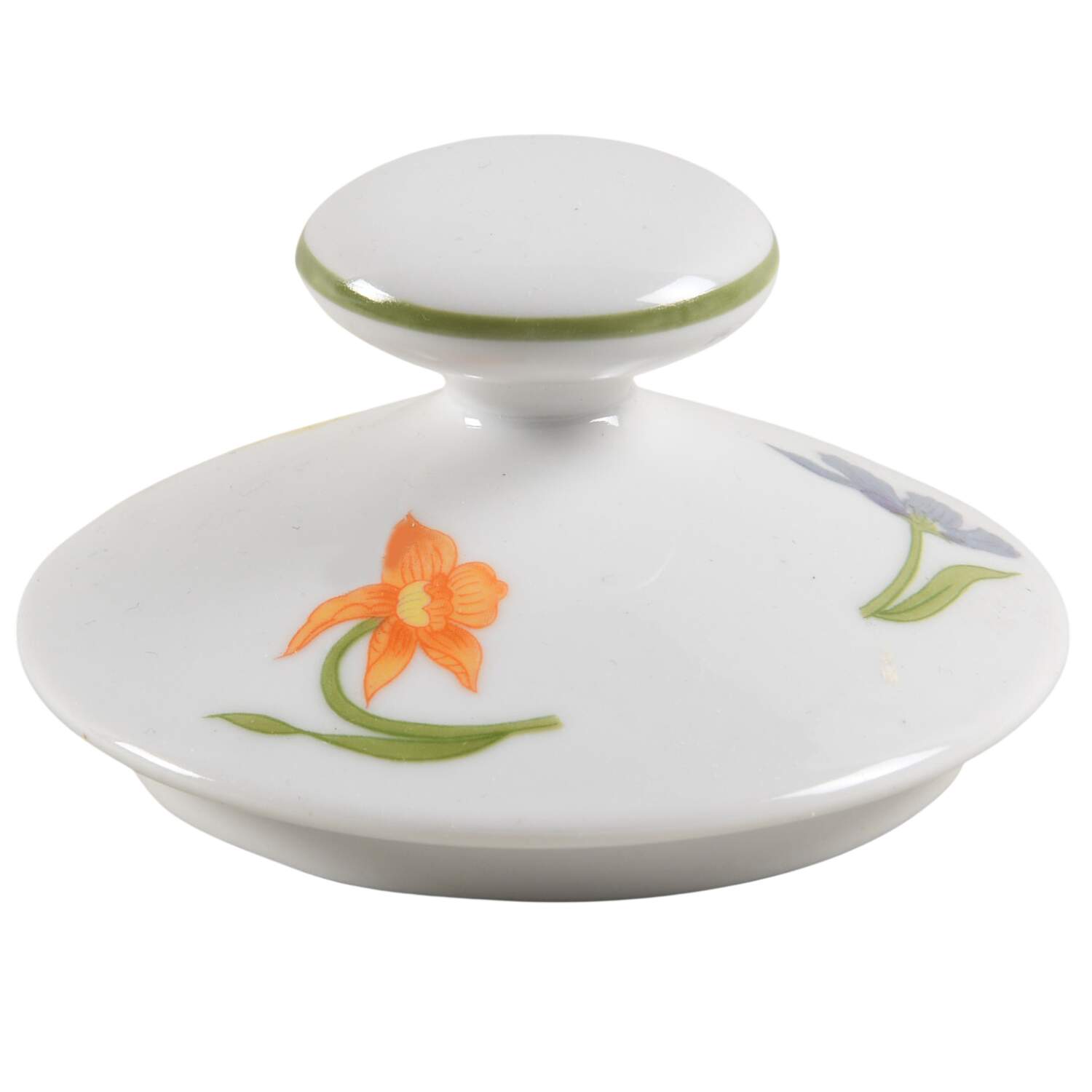 Day Lily Lid for Sugar Bowl by Seymour Mann-1