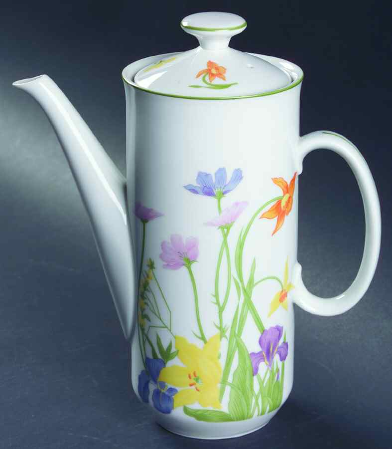 Day Lily Coffee Pot & Lid by Seymour Mann-1