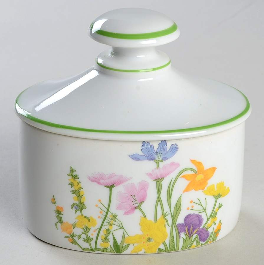 Day Lily Sugar Bowl & Lid by Seymour Mann-1