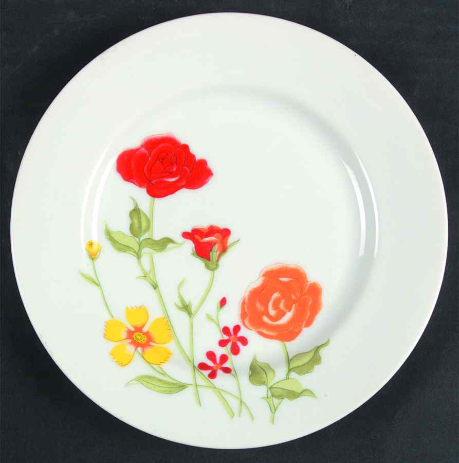 Flower Garden Salad Plate by Seymour Mann-1
