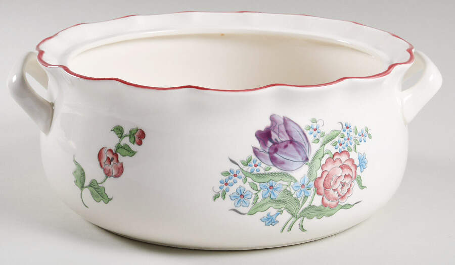French Bouquet Round Vegetable No Lid by Seymour Mann-1