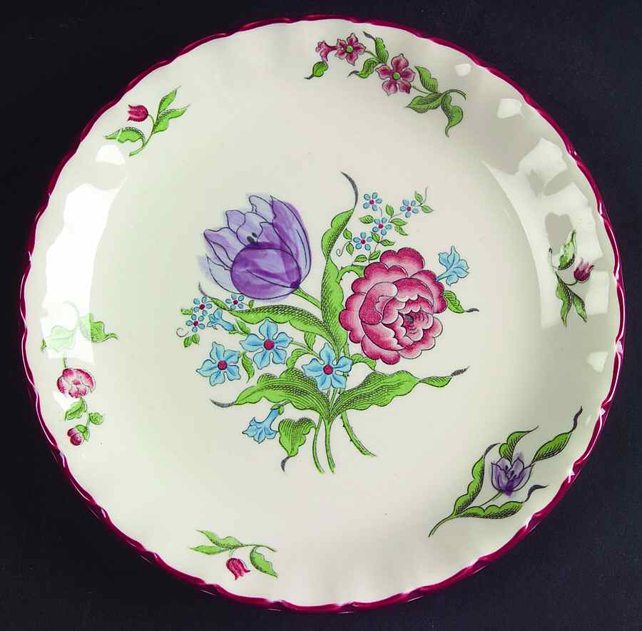 French Bouquet Salad Plate by Seymour Mann-1