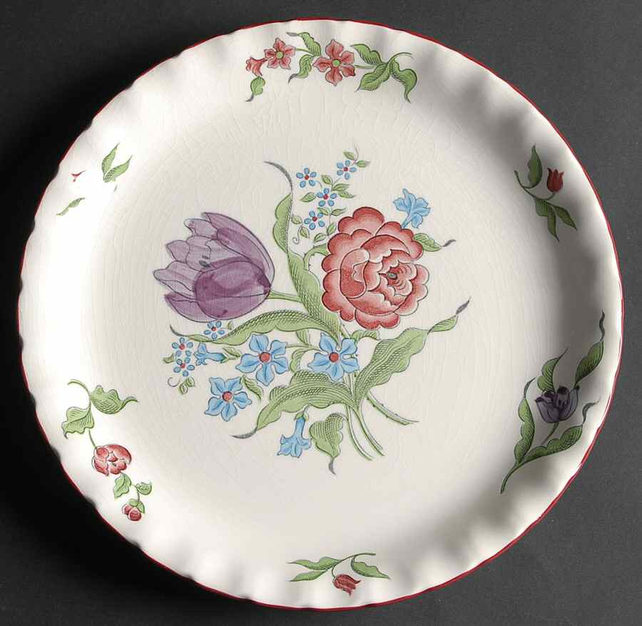 French Bouquet Dinner Plate by Seymour Mann-1