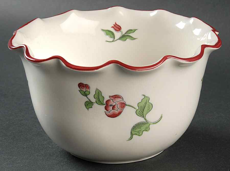 French Bouquet 6" Round Fluted Bowl by Seymour Mann-1