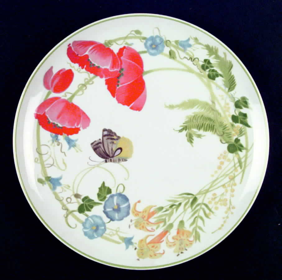 Garden Flowers Dinner Plate by Seymour Mann-1