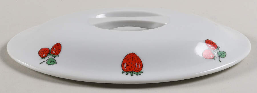 Les Fruits Lid for 2 Quart Oval Covered Casserole by Seymour Mann-1