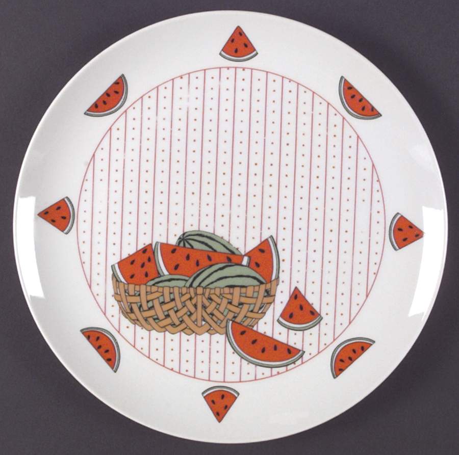 Les Fruits Dinner Plate by Seymour Mann-1