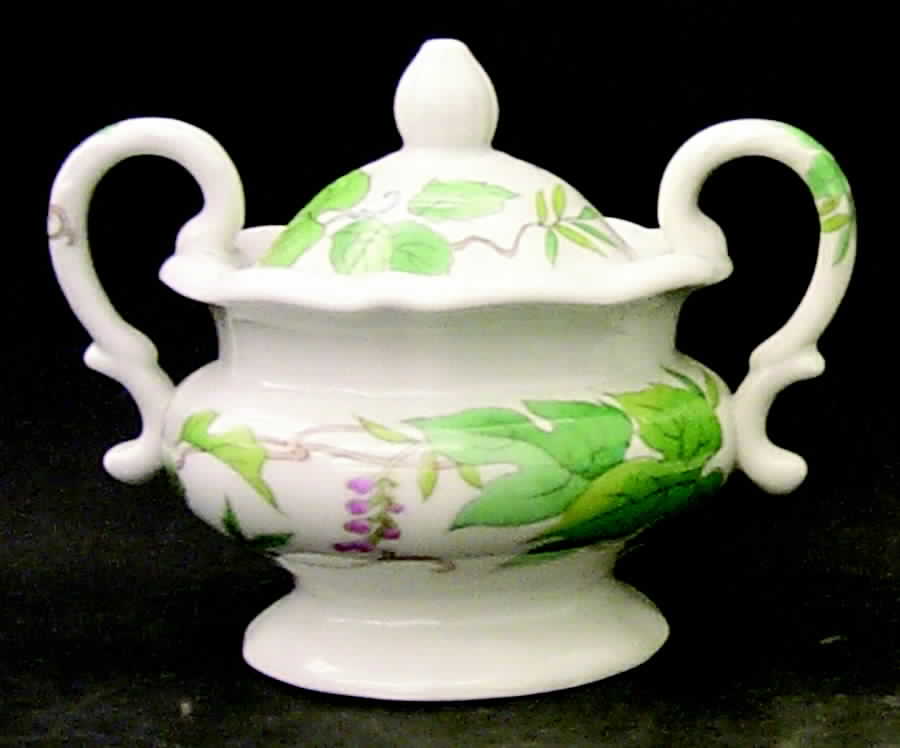 Morning Glory Sugar Bowl & Lid by Seymour Mann-1