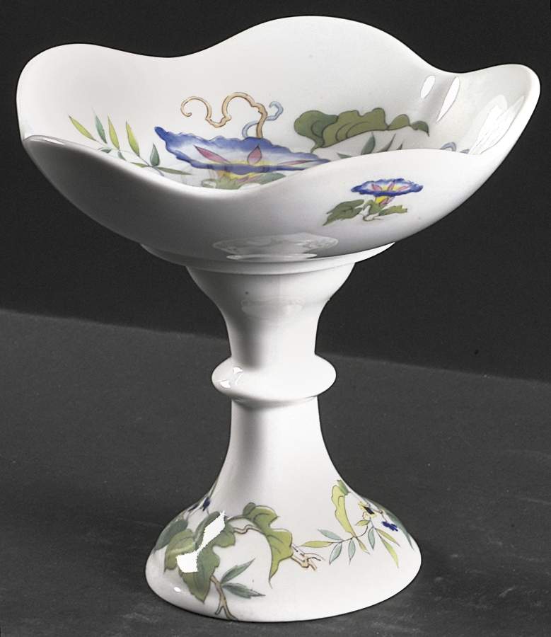 Morning Glory Round Compote (Height X Width) by Seymour Mann-1