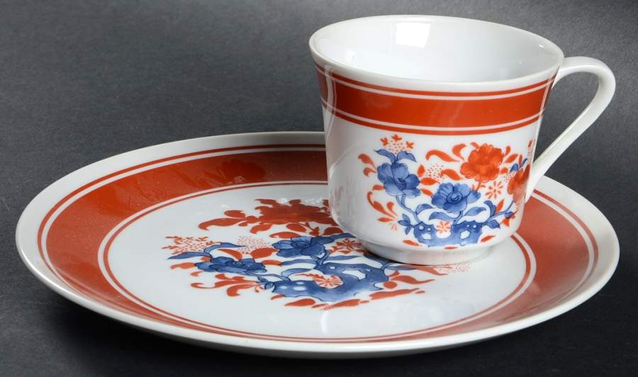 Nara Snack Plate & Cup Set by Seymour Mann-1