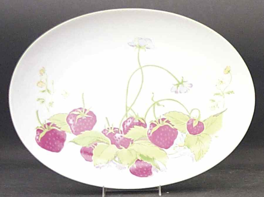 Strawberry Hill 14" Oval Serving Platter by Seymour Mann-1