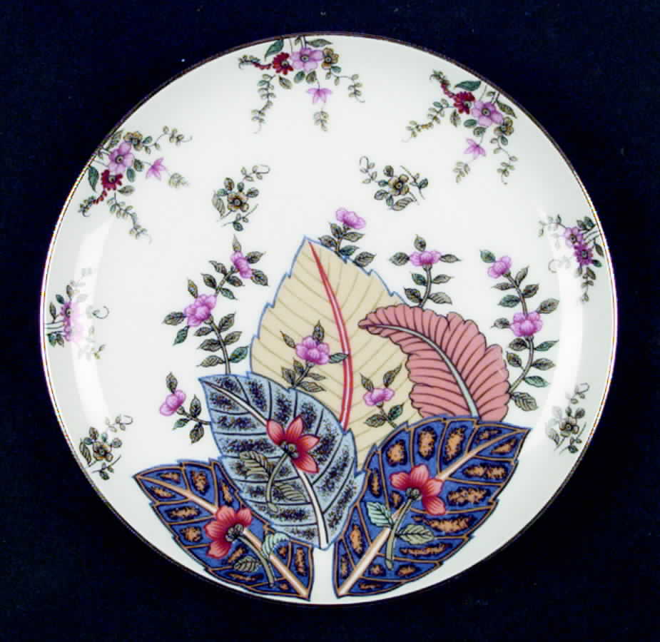 Tobacco Leaf Bread & Butter Plate by Seymour Mann-1