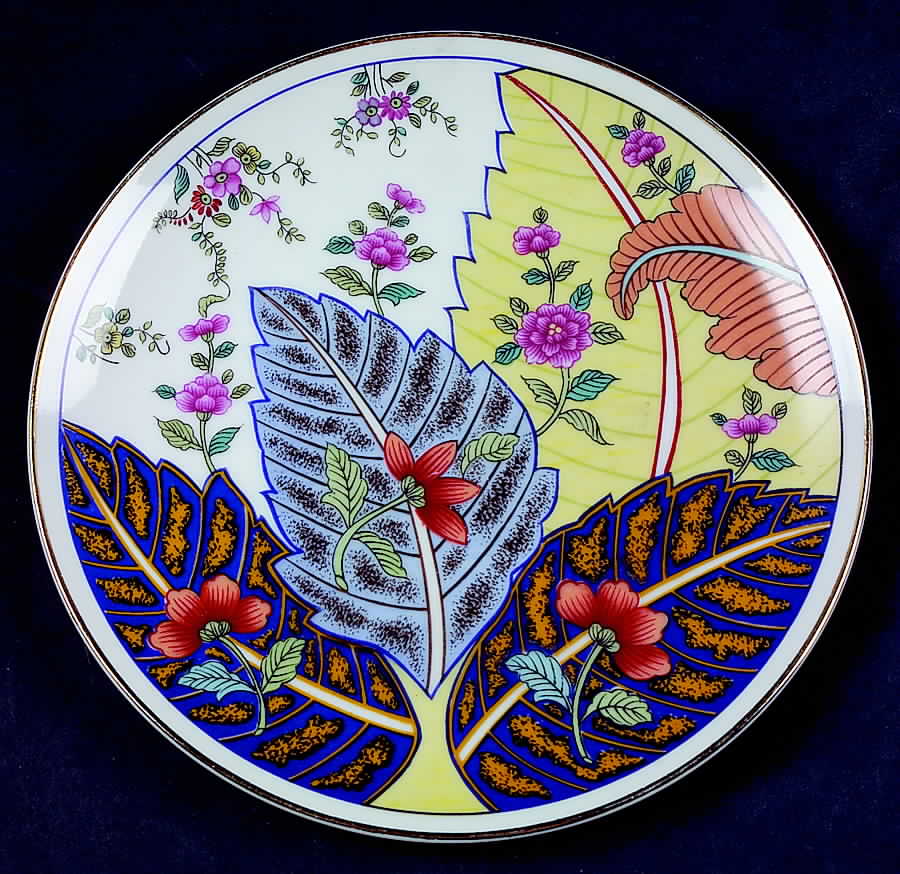 Tobacco Leaf Salad Plate by Seymour Mann-1