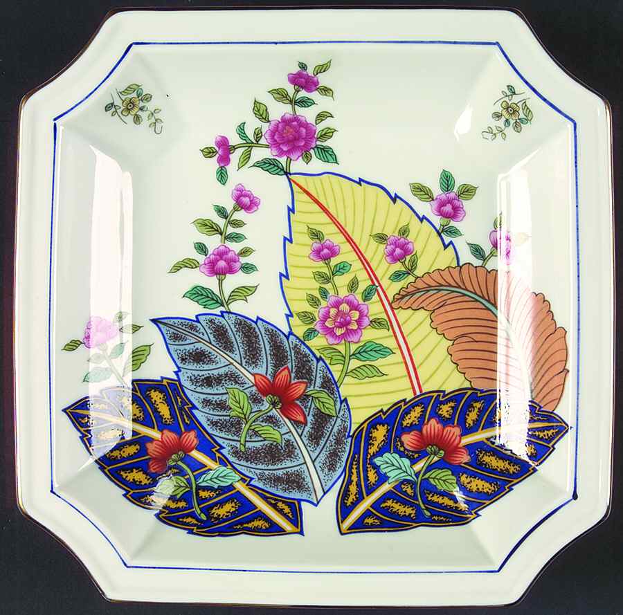 Tobacco Leaf 8" Square Tray by Seymour Mann-1