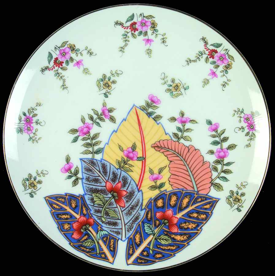 Tobacco Leaf Salad Plate by Seymour Mann-1