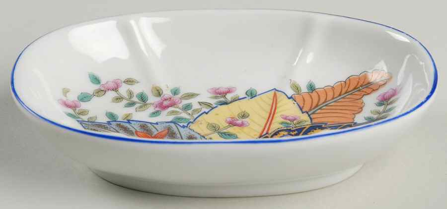 Tobacco Leaf Soap Dish by Seymour Mann-1
