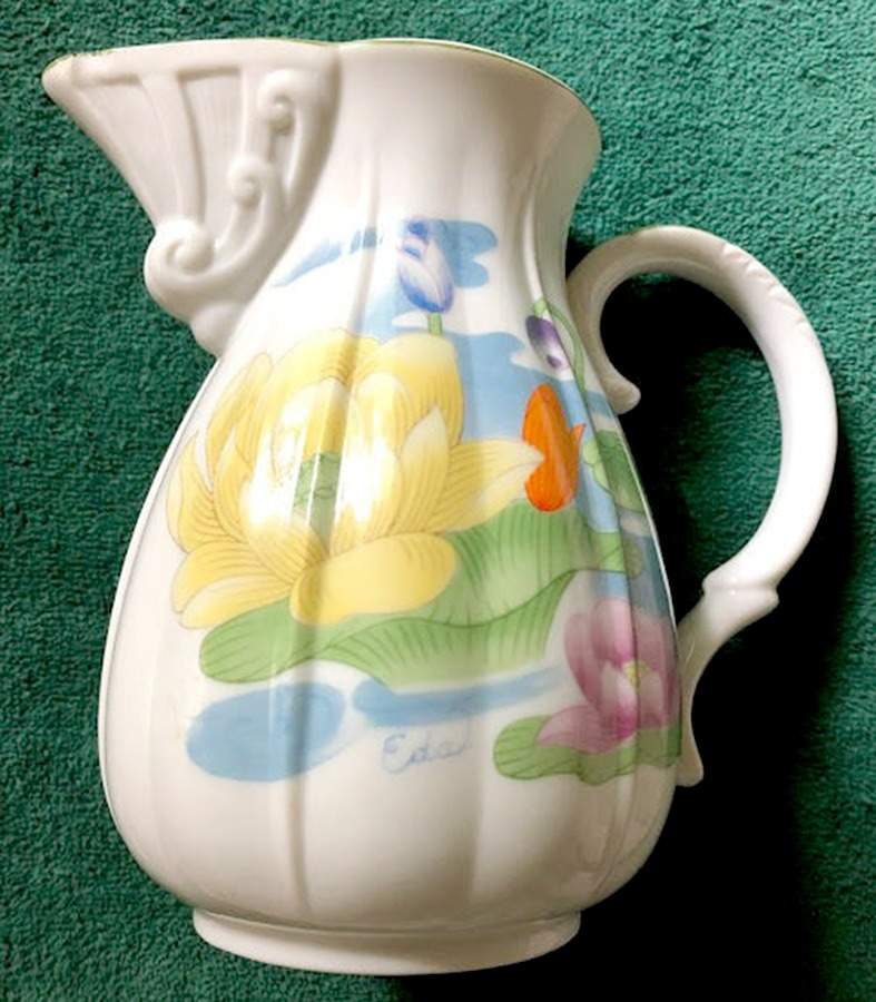Water Lily Pitcher by Seymour Mann-1