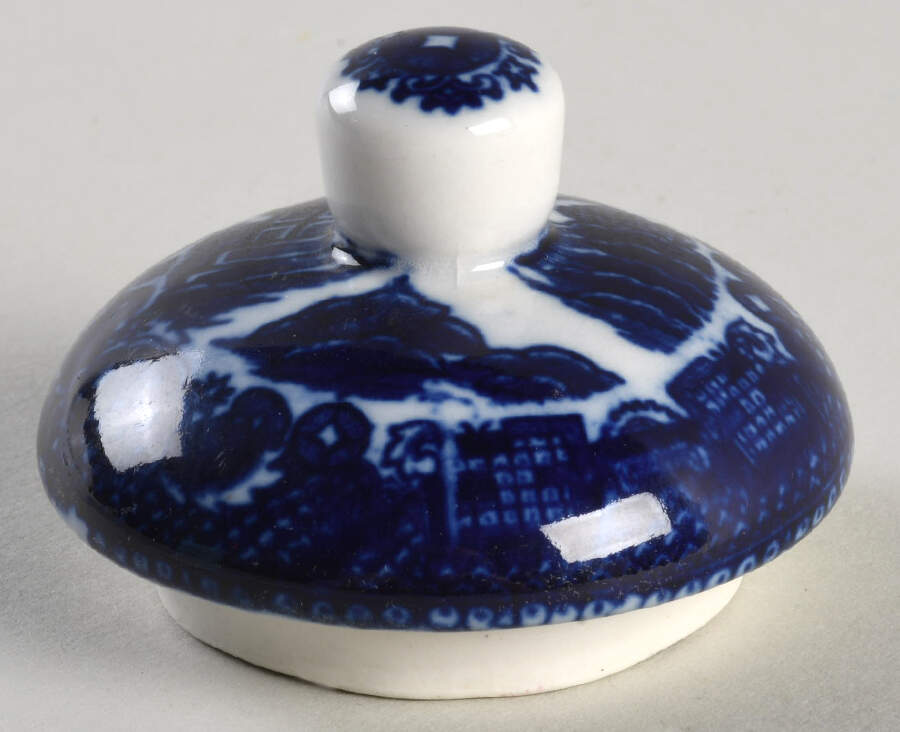 Willow Blue Lid for Sugar Bowl by Maruta-1