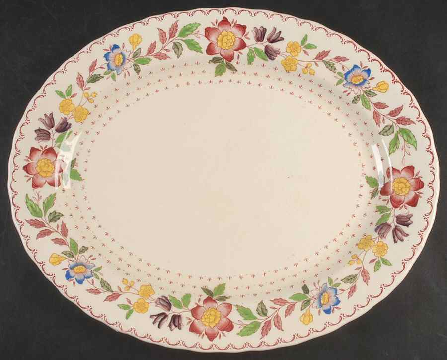 Arbor 13" Oval Serving Platter by Mason's-1
