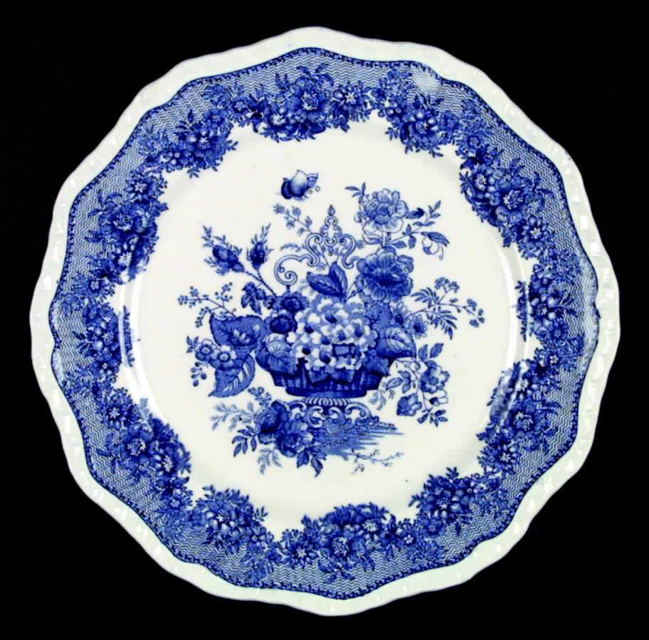 Ascot Blue Dinner Plate by Mason's-1