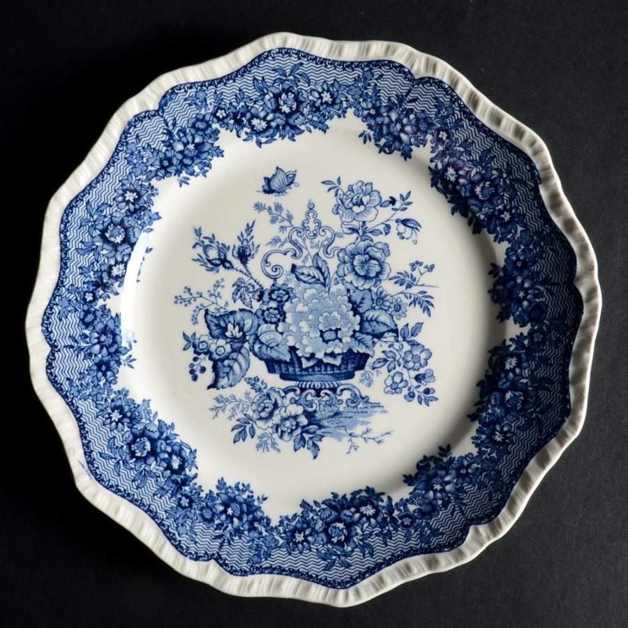 Ascot Blue Salad Plate by Mason's-1