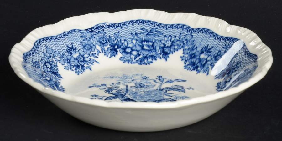Ascot Blue Fruit/Dessert (Sauce) Bowl by Mason's-1