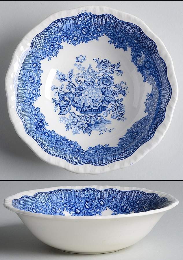 Ascot Blue Coupe Cereal Bowl by Mason's-1