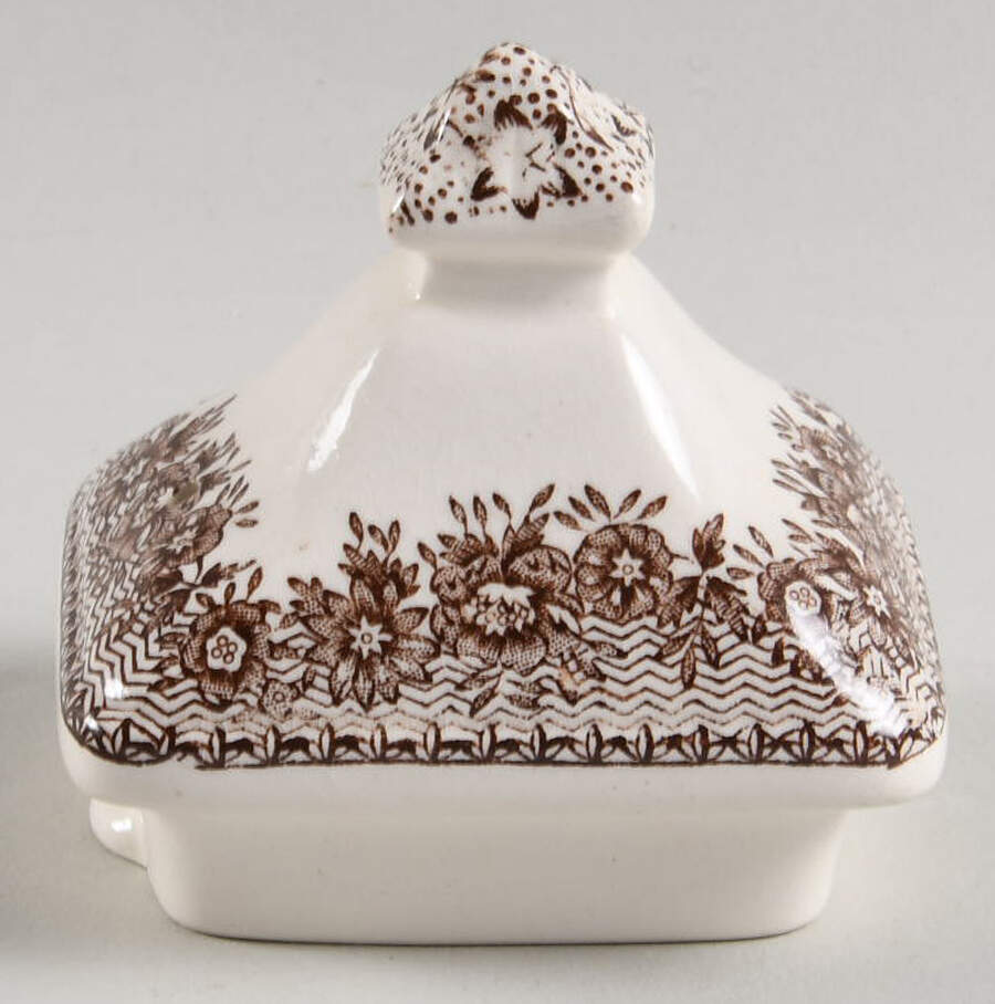 Ascot Brown Multicolor Lid for Coffee Pot by Mason's-1