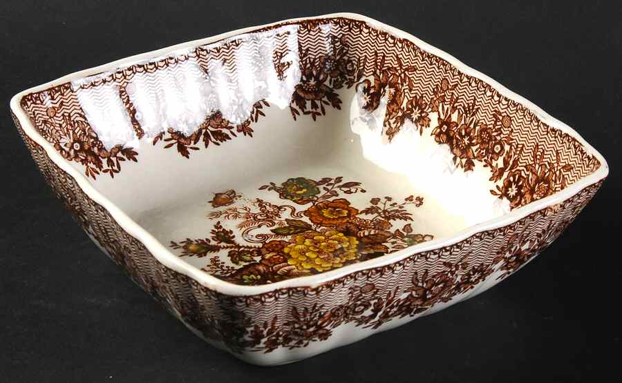 Ascot Brown Multicolor 5" Sweet Dish Lorne by Mason's-1