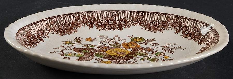 Ascot Brown Multicolor Relish by Mason's-1