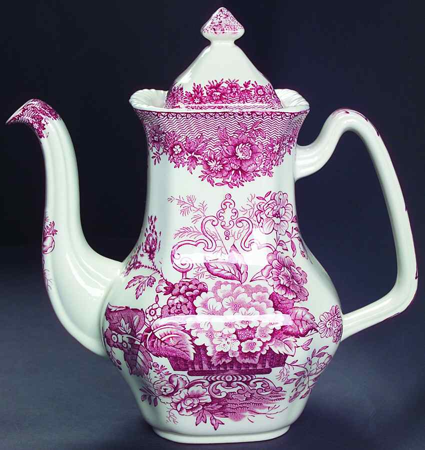 Ascot Red Coffee Pot & Lid by Mason's-1