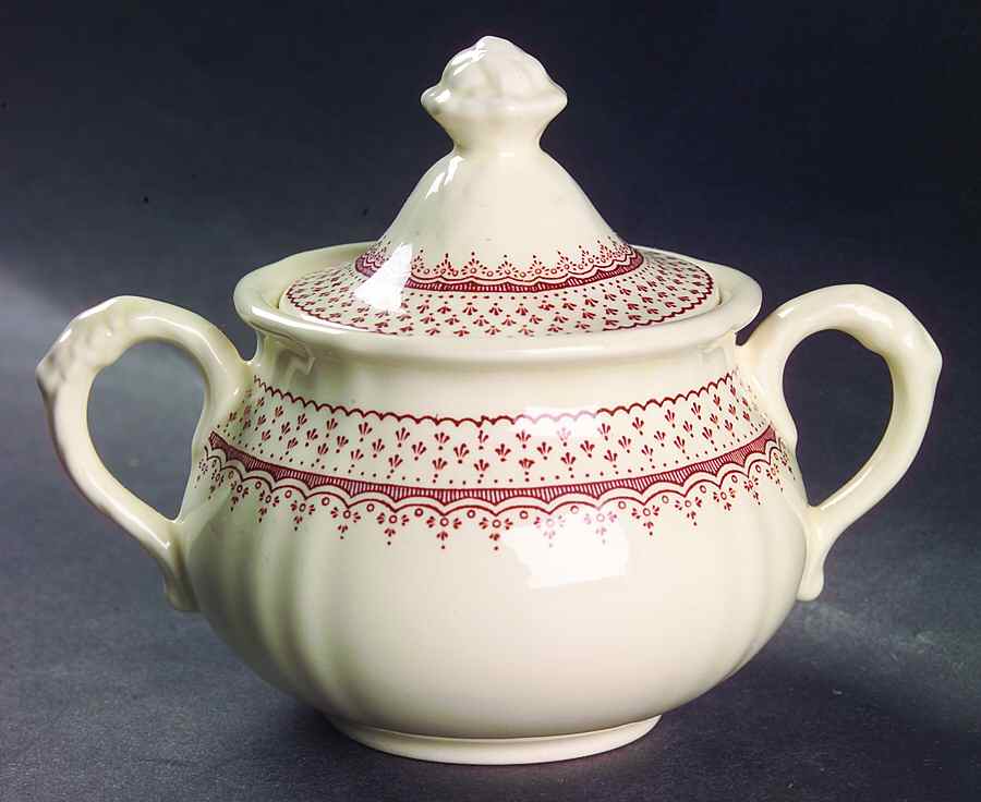Ashlea Brown Sugar Bowl & Lid by Mason's-1