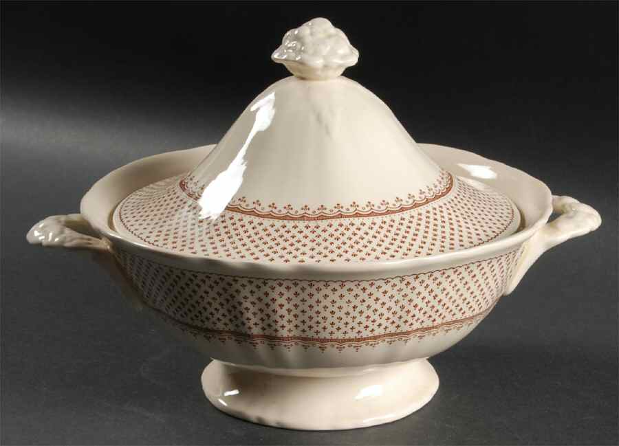 Ashlea Brown Round Covered Vegetable by Mason's-1