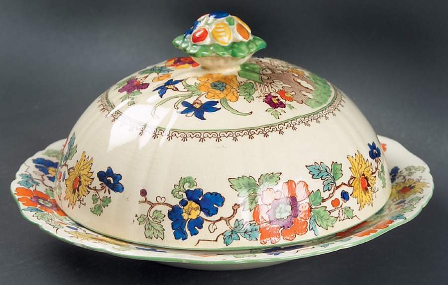 Bible (Green Bible) Muffin Dish & Lid by Mason's-1