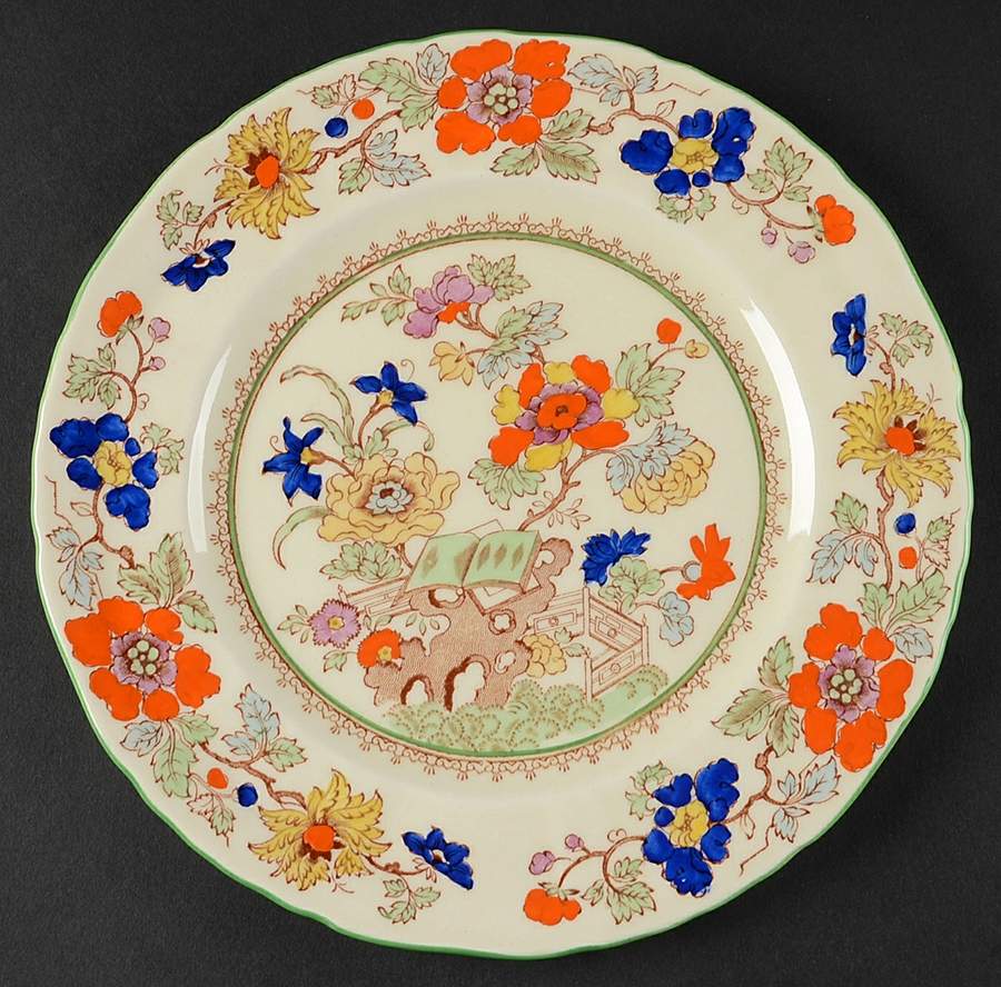 Bible (Green Bible) Luncheon Plate by Mason's-1