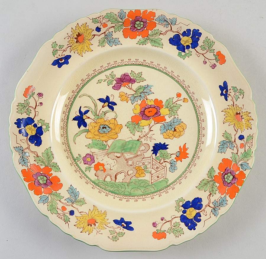 Bible (Green Bible) Luncheon Plate by Mason's-1