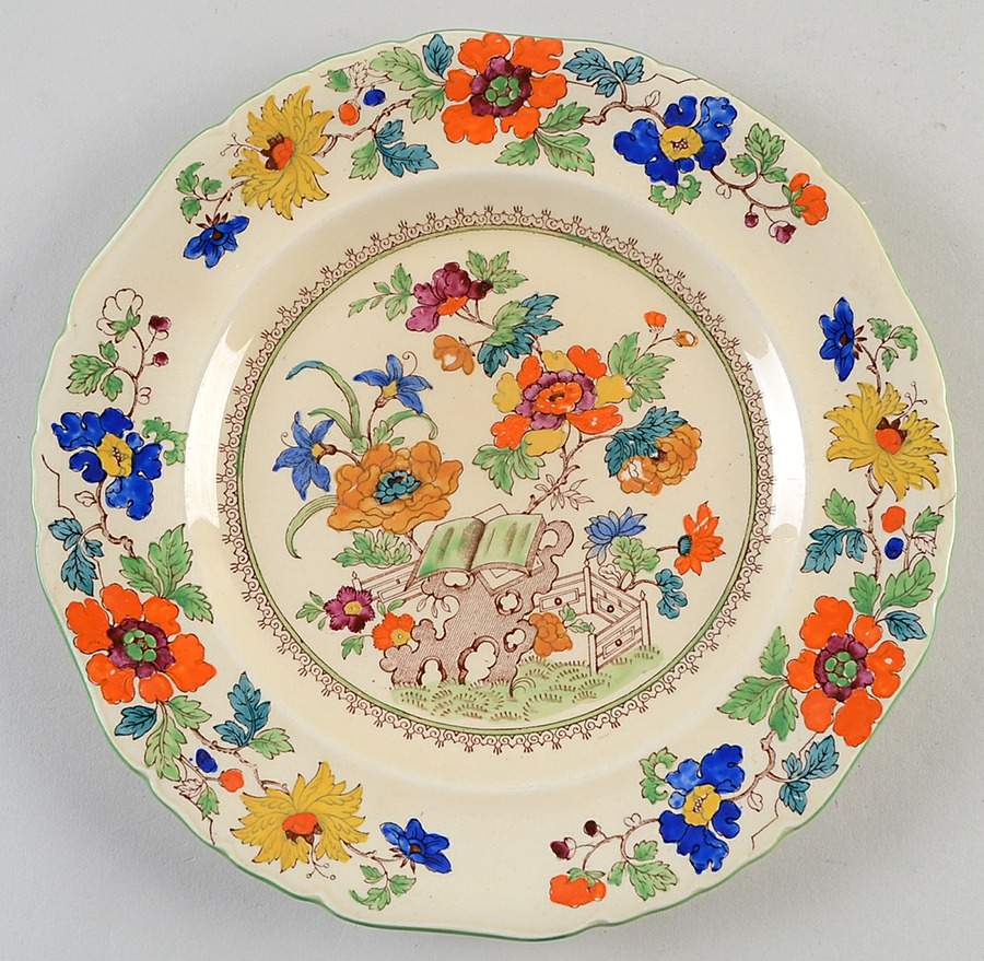 Bible (Green Bible) Luncheon Plate by Mason's-1