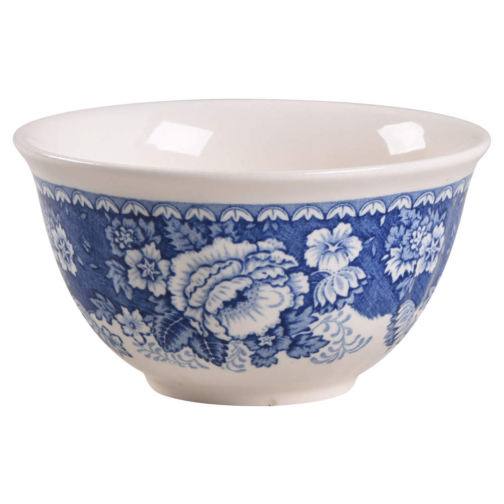 Blue & White Open Rice/Sugar Bowl by Mason's-1